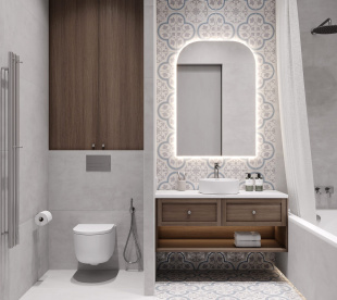 Керамогранит Laparet Cambridge Grey серый матовый карвинг (19,6х19,6)